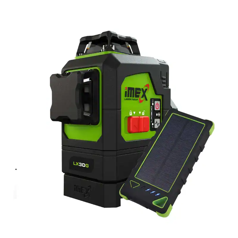 IMEX 012-LX3DGD-LX3D multi-plane green laser level with detector on white background”
Best Laser Levels in Australia (2026)